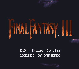 Final Fantasy VI (uncensored) Title Screen